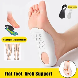 Plantillas ortopédicas para fascitis Plantar, terapia de alivio del dolor, plantillas de soporte para el arco de los pies planos para zapatos, Corrector de piernas XO para hombres y mujeres