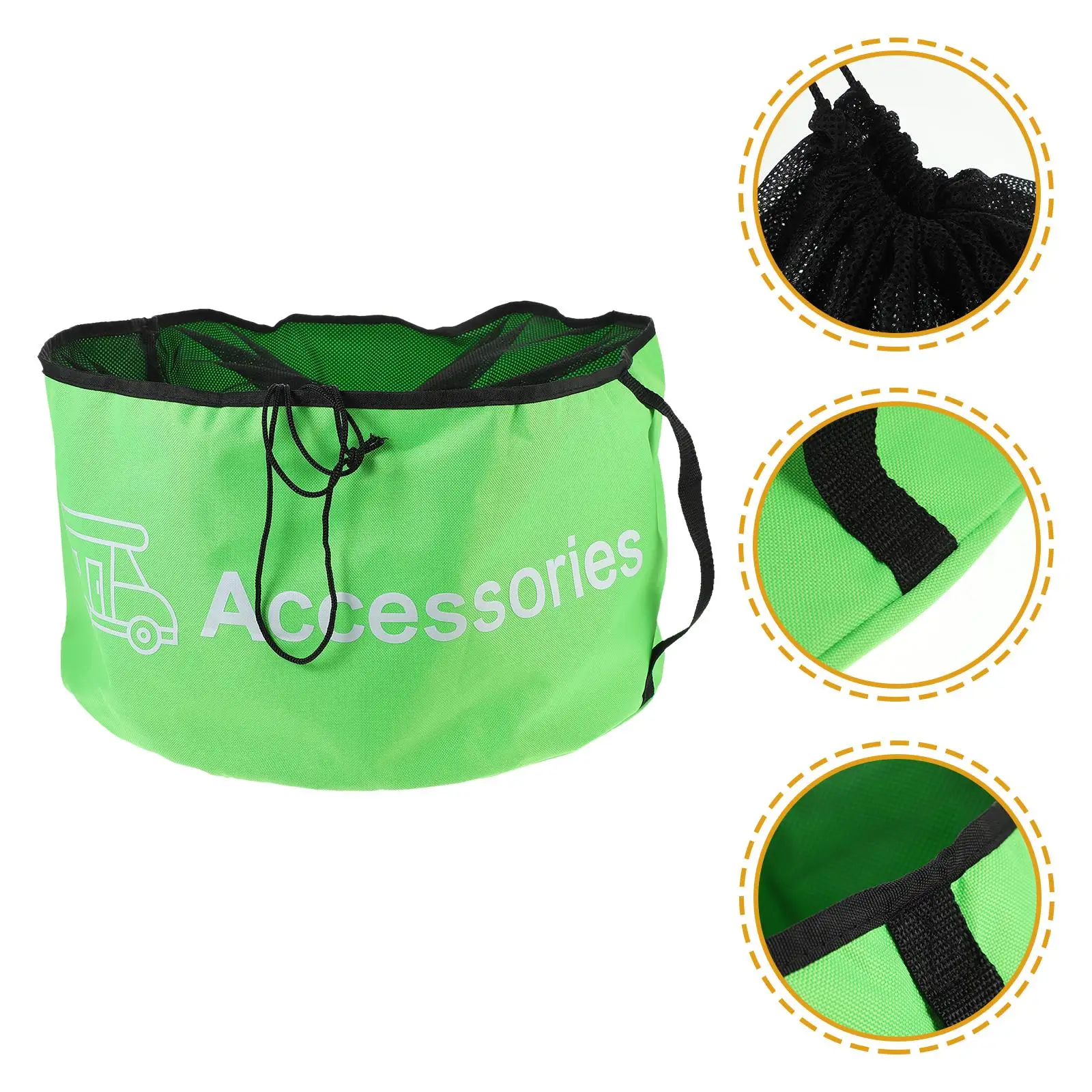 Hose Storage Bag Oxford Cloth RV ganizer Large Capacity Tool Bag Yellow Drawstring Cord Holder Garden Accessory