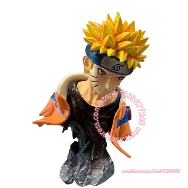 Naruto Popiersie Dekoracja stołu Zabawki dla dzieci Prezent urodzinowy Ozdoba na tort Kreskówka Ręka Modne figurki Anime Model peryferyjny