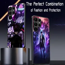 Solo levelingS cool design Phone Case For Samsung Galaxy S25 S24 S23 S22 S21 S20 Plus Ultra Note20 Limited Edition Soft Black