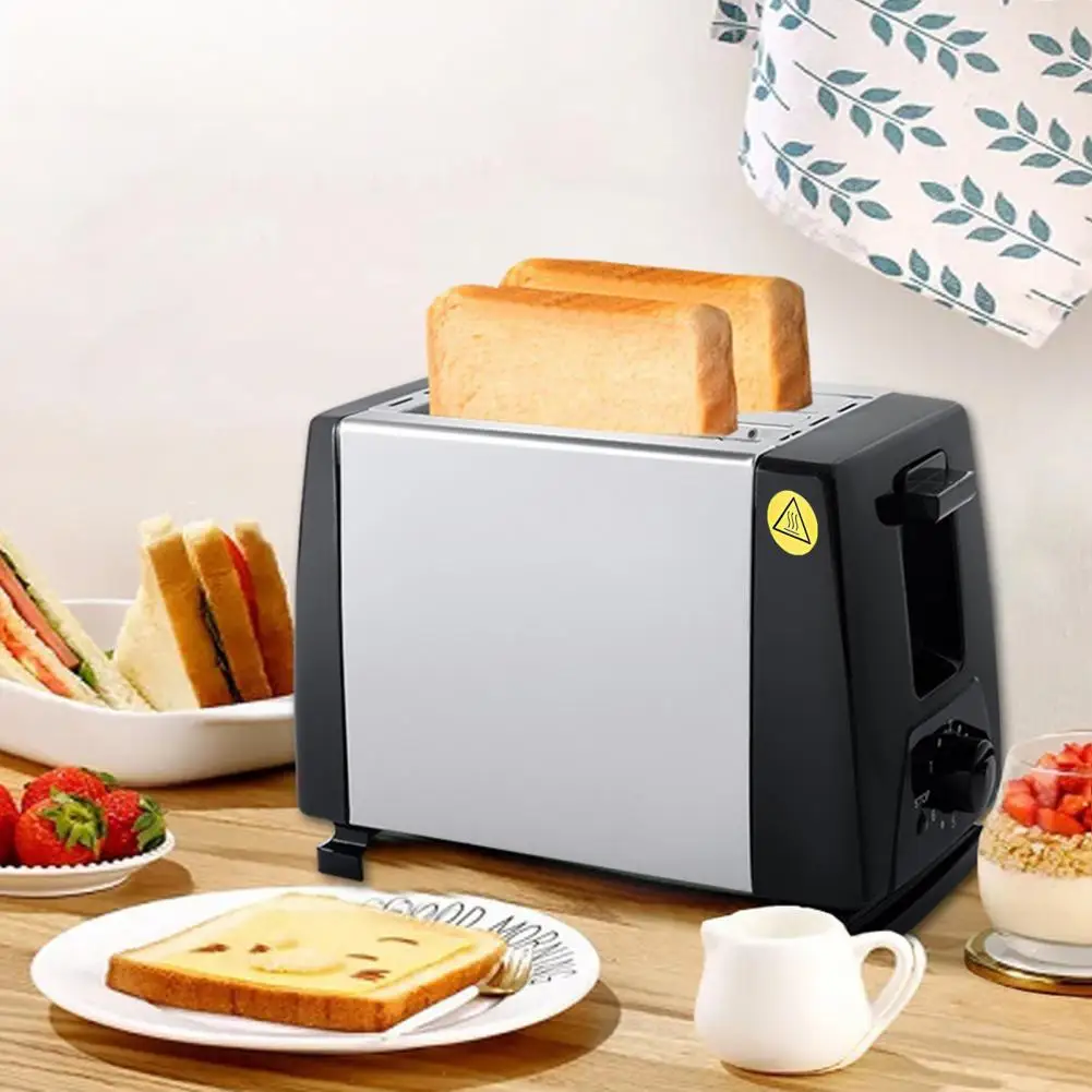 Automatic Shutdown Toaster Easy Clean Toaster Machine Powerful 750w Bread Machine Toaster with Wide Slots 6-stage for Toast