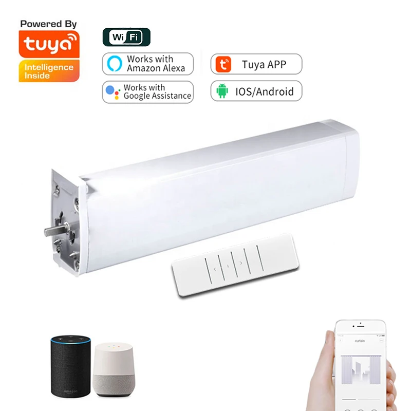 

2.0N.M Tuya Curtain motor Smart Life WIFI Electric Curtain Motor Voice Control via Alexa echo&Google Home&Yandex Alice