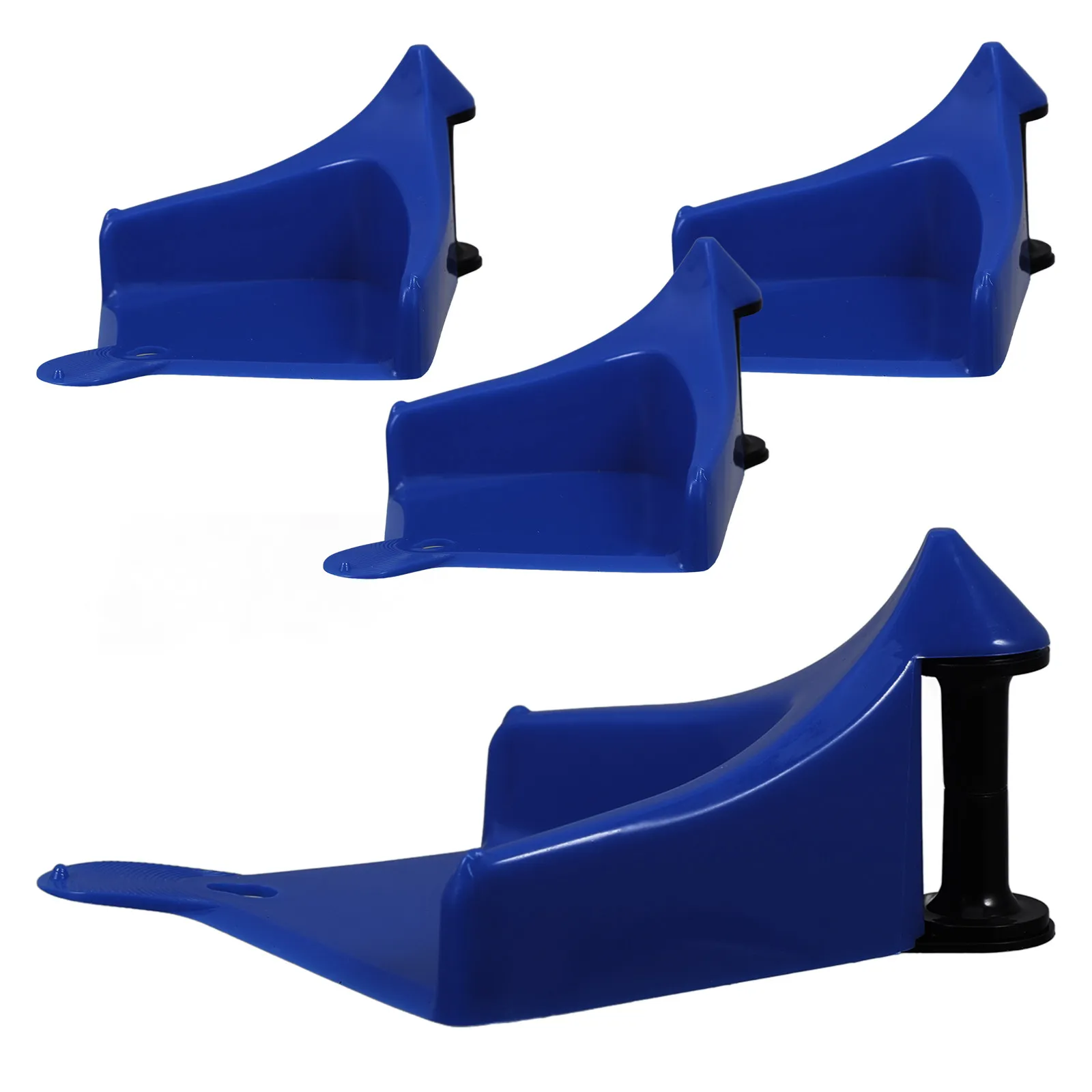 4 Pcs Hose Car Guides Detailing Wash Tools Mounts Management Brake Blue Fasteners Brackets