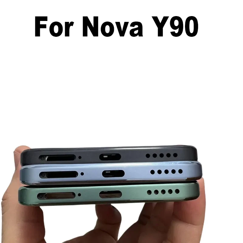 لهواوي نوفا Y90 الأوسط الإسكان LCD الإطار الأمامي الحافة الهيكل غطاء استبدال إصلاح أجزاء CTR-LX1 CTR-LX2