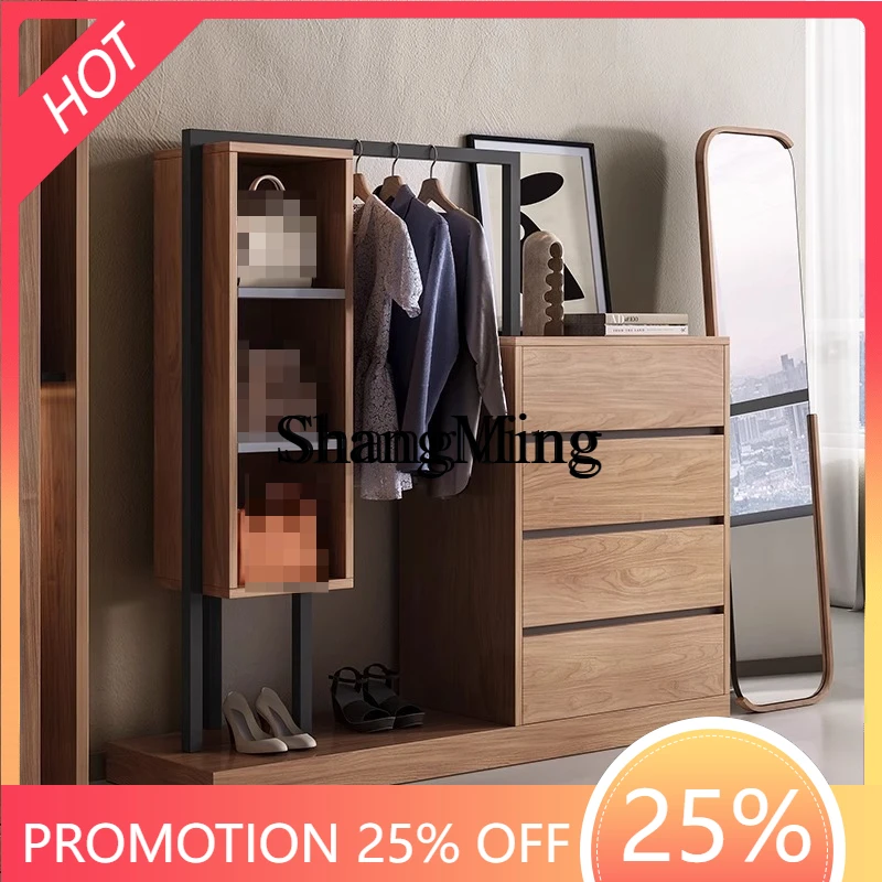 

CL modern multi-functional floor coat rack household integrated bedroom simple storage combination