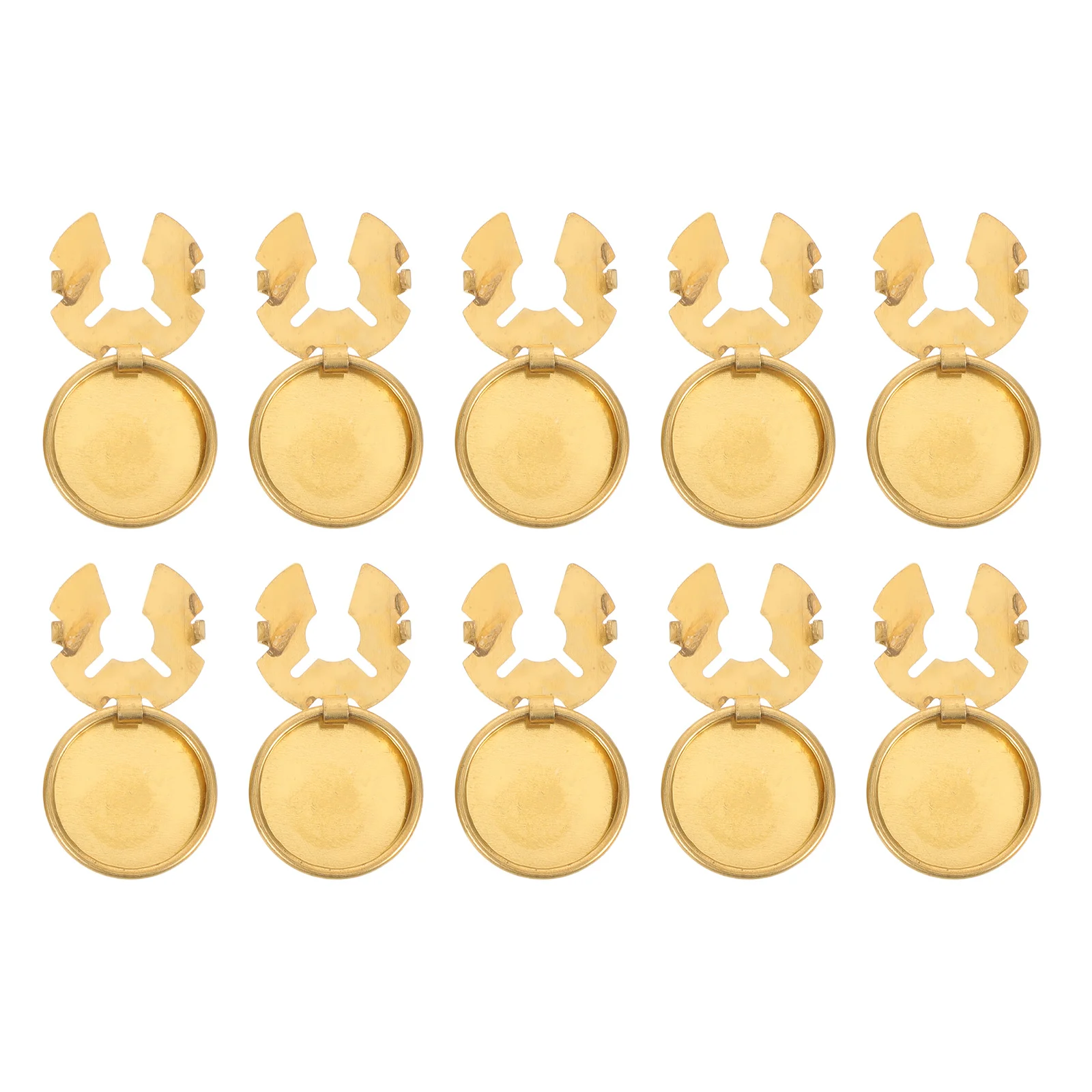 

10Pcs Copper Button Covers for Shirts Minimalist Style Secure Fit for Men Women Formal Use Button Covers