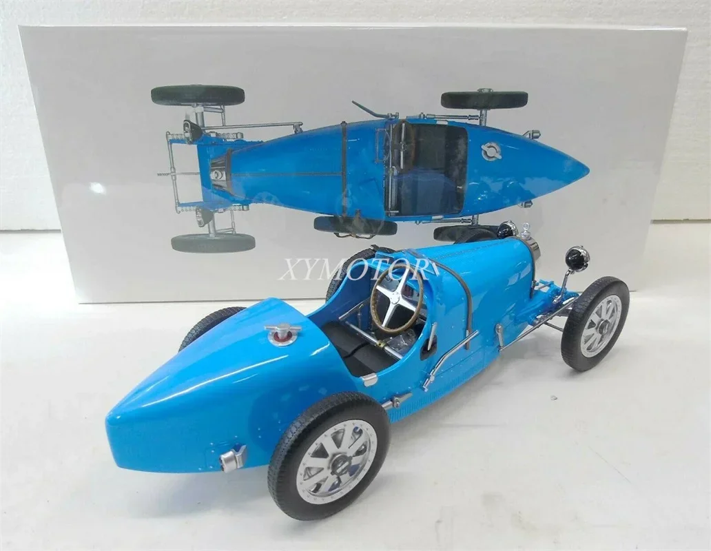 

1/12 для Bugatti T35 1925 Norev металлическая литая модель автомобиля, игрушки для мальчиков и девочек, подарки, синий дисплей, коллекционные украшения, синий/черный