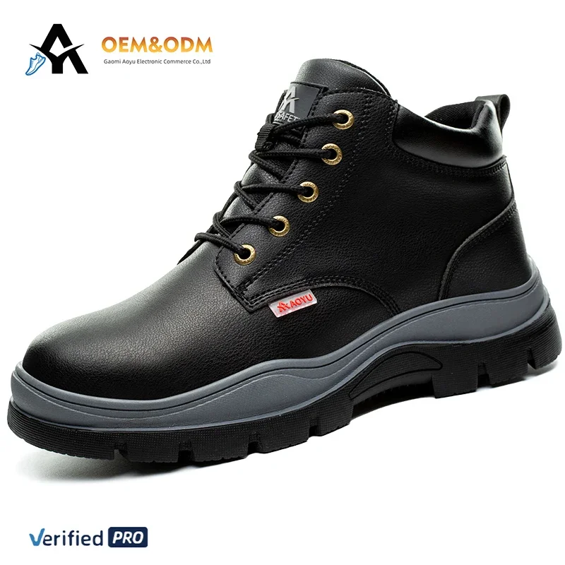 AOYU WINTER New Styles Men Safety Boots With Steel Toe Cap Anti-smash Work Sneakers Safety Shoes Men IndestructibleWork Boots