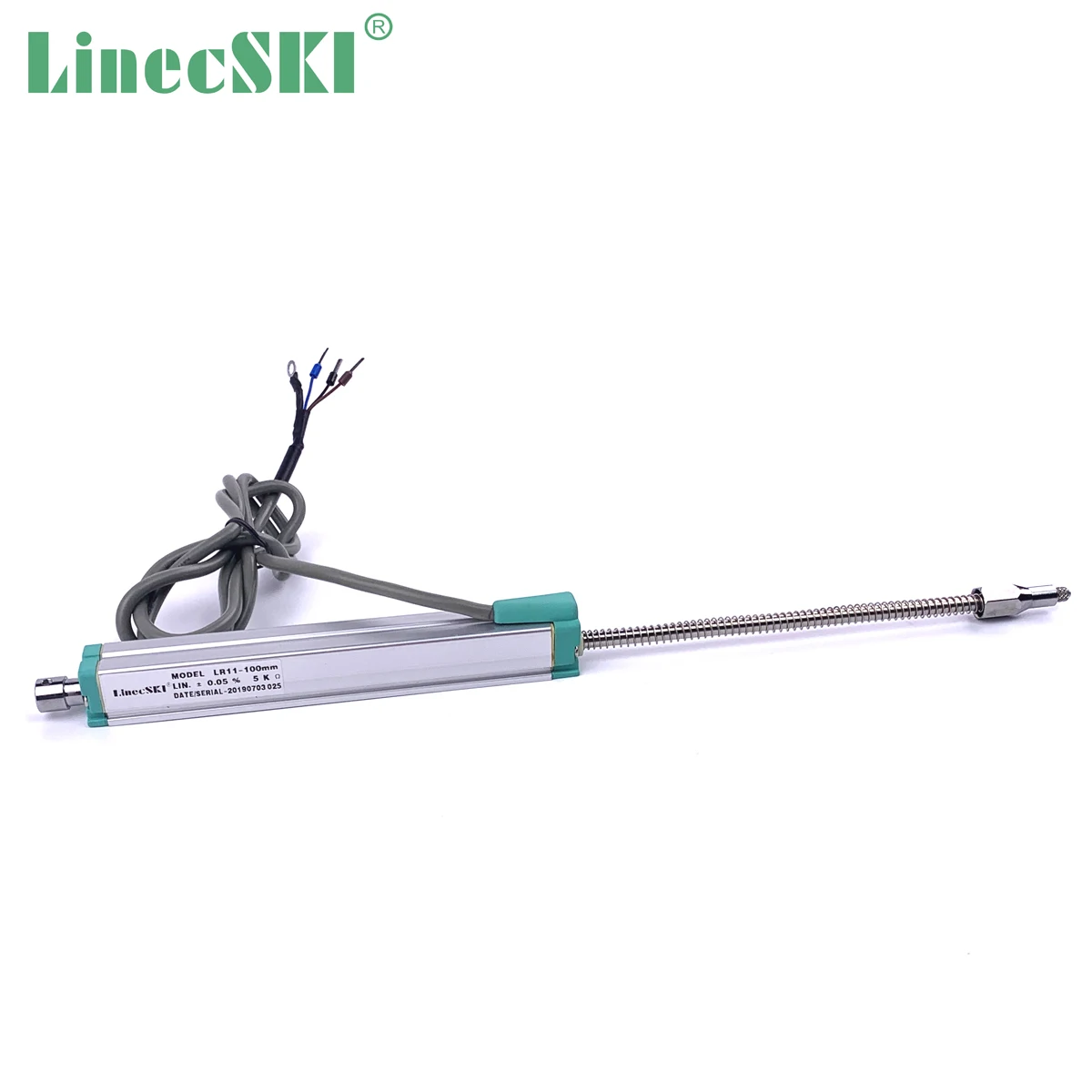 

MIRAN With Additional Protection Clamp Spring Self Return Linear Displacement Sensor Linear Potentiometer LinecSKI LR11 10-25mm