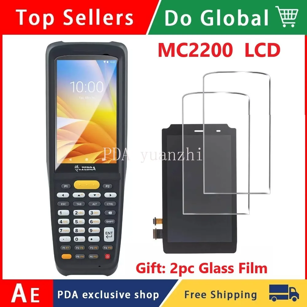 LCD with touch screen for zebra mc2200 mc2700,complimentary 2pcs glass film