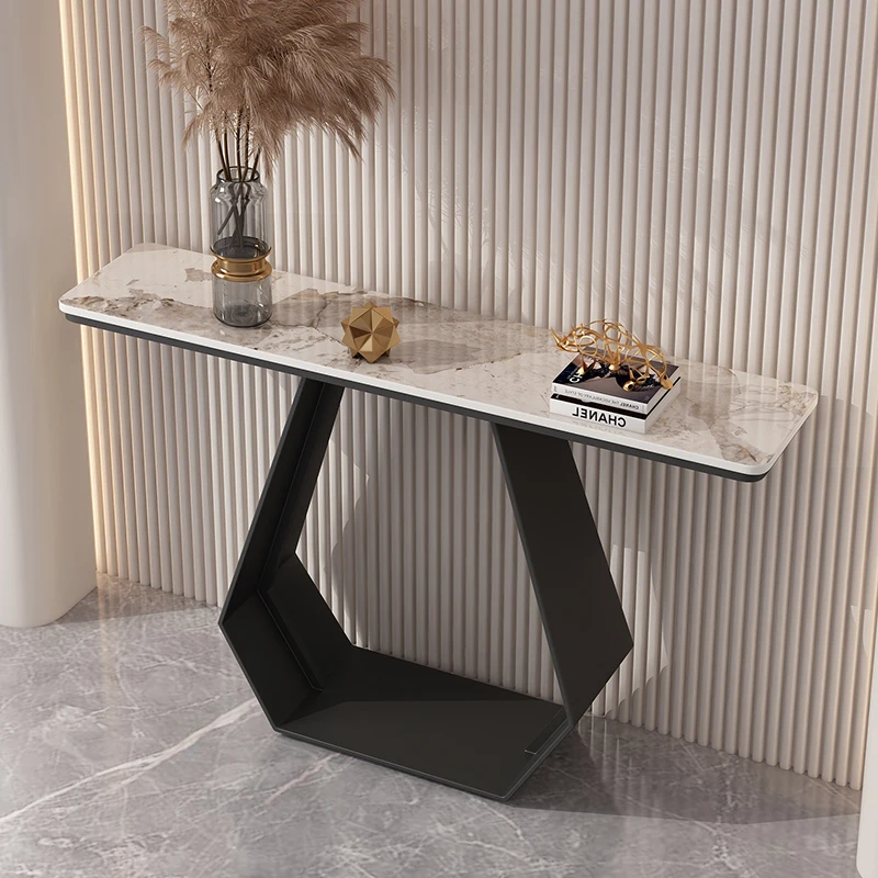 

Entrance table light luxury high-end wall households are facing the door cabinet narrow modern simple corridor end view table ta