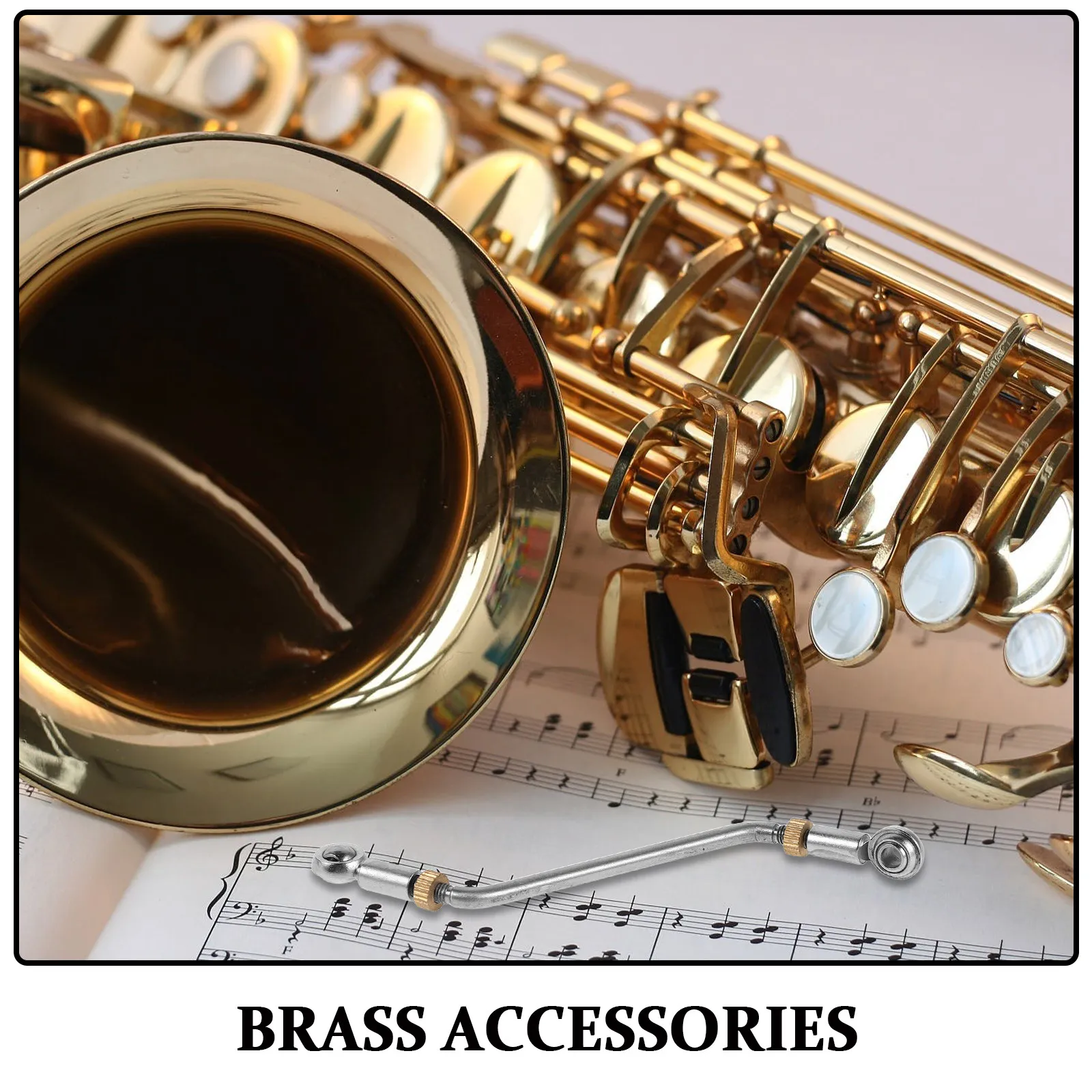 Ergonomic Rotary Valve Linkage Hardware Ball Stud Socket Connector Adjustable Rod Assembly for French Horn Tuba Euphonium