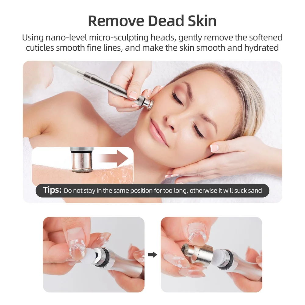 Professional Facial Diamond Microdermabrasion Machine Home Use Face Peeling Beauty Machine Exfoliation Pore Cleaning Skin Care