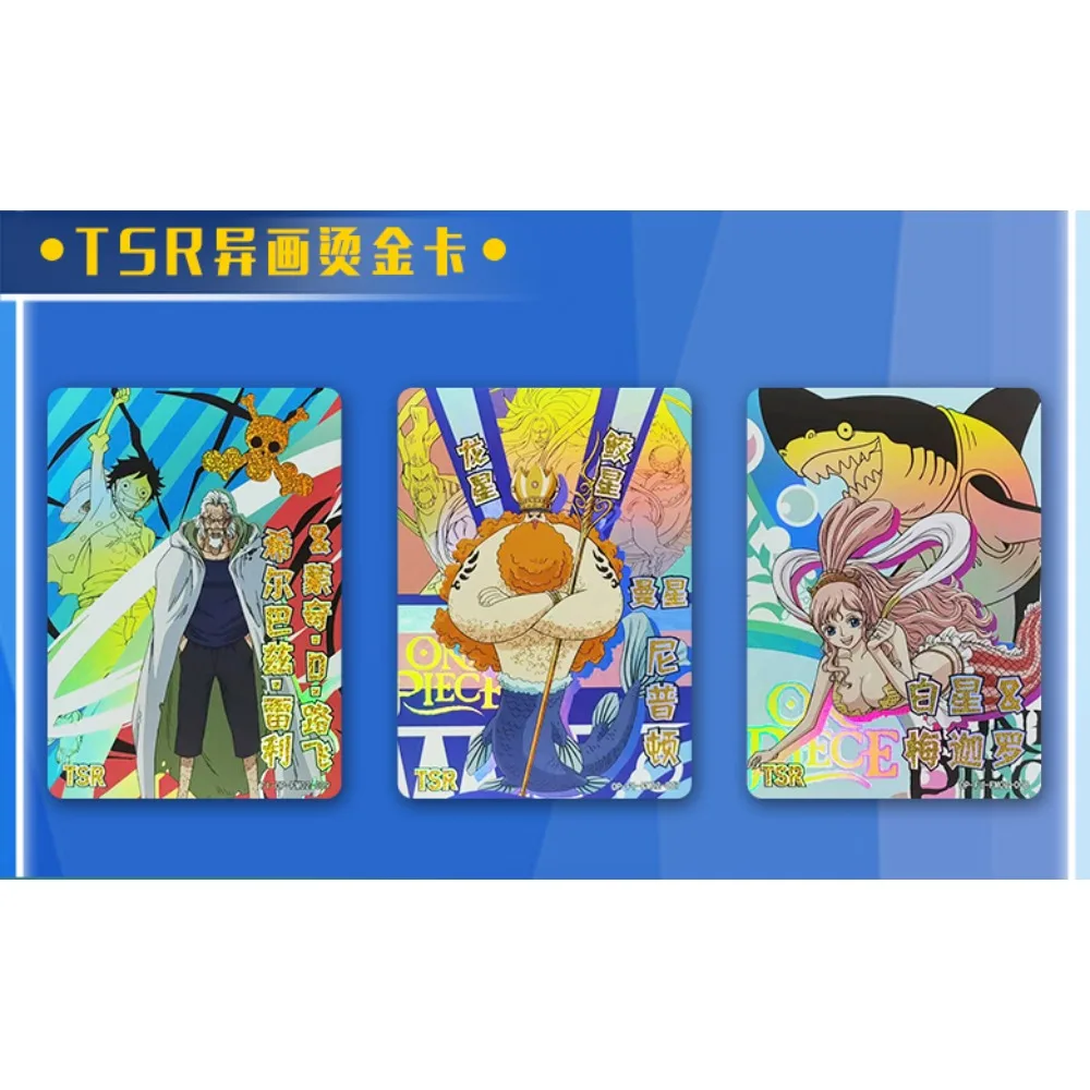 Genuine One Piece Cards Collection for Children Multiple Fishman Island Exclusive Character Hot Stamping Options Cards Toy Gifts