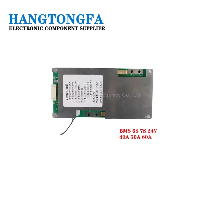 BMS 7S 30A 40A 60A 24V 18650 Lithium Battery Charger Protection Board Module Power Bank Charger Battery Active Balancer
