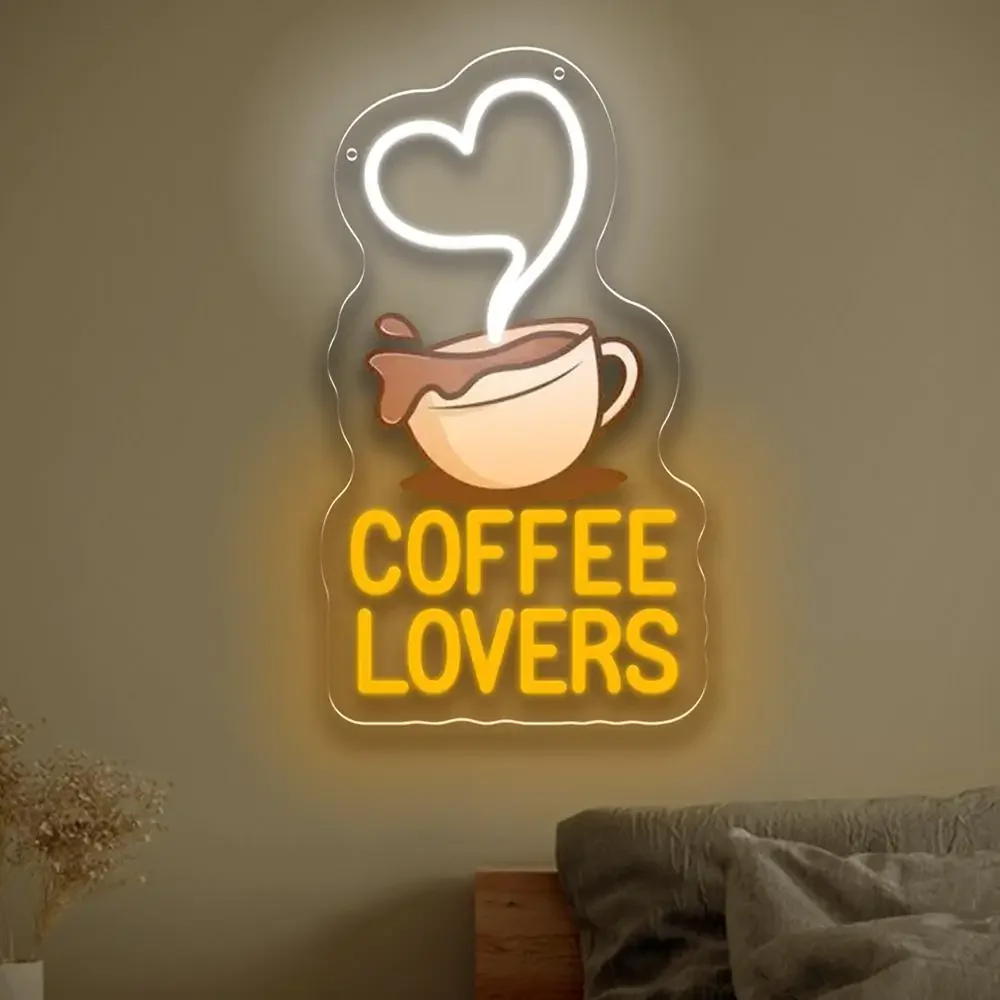 コーヒー愛好家ネオンネオンライトサイン-usb-調光可能な-led-ネオンサイン-壁の装飾-寝室-ゲームルーム-リビングルーム-パーティーギフト用