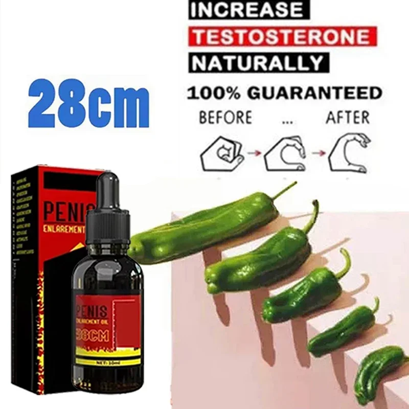 Penis Thickening and Growth Supplement for Men, Boosts Erection Strength and Size, Enhances Sexual Health