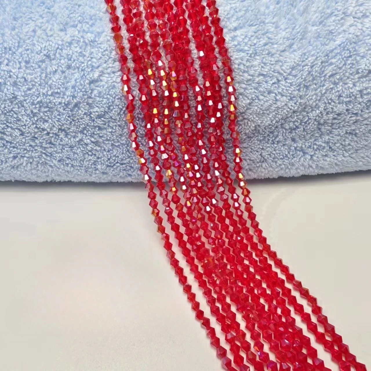 4mm Rhombus Beads AB Color Loose Beads,Hand-woven Pointed Beads,Crystal Beads,More Than 800 Pieces in 1 Single Shot of 10 Pieces