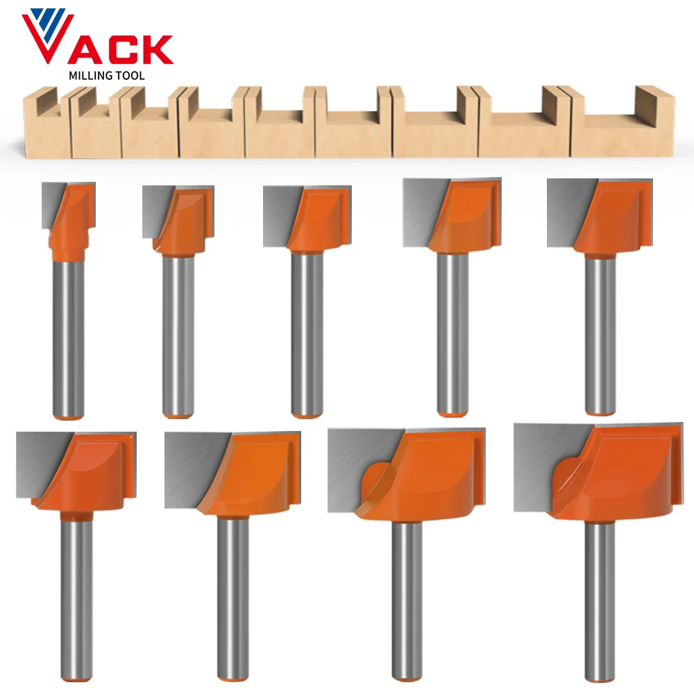 6/8Mm Schacht Reinigen Bodem Graveren Router Bit Houtbewerking Tool Vhm Hout Frees End Mill 18mm 20Mm 30Mm 32Mm