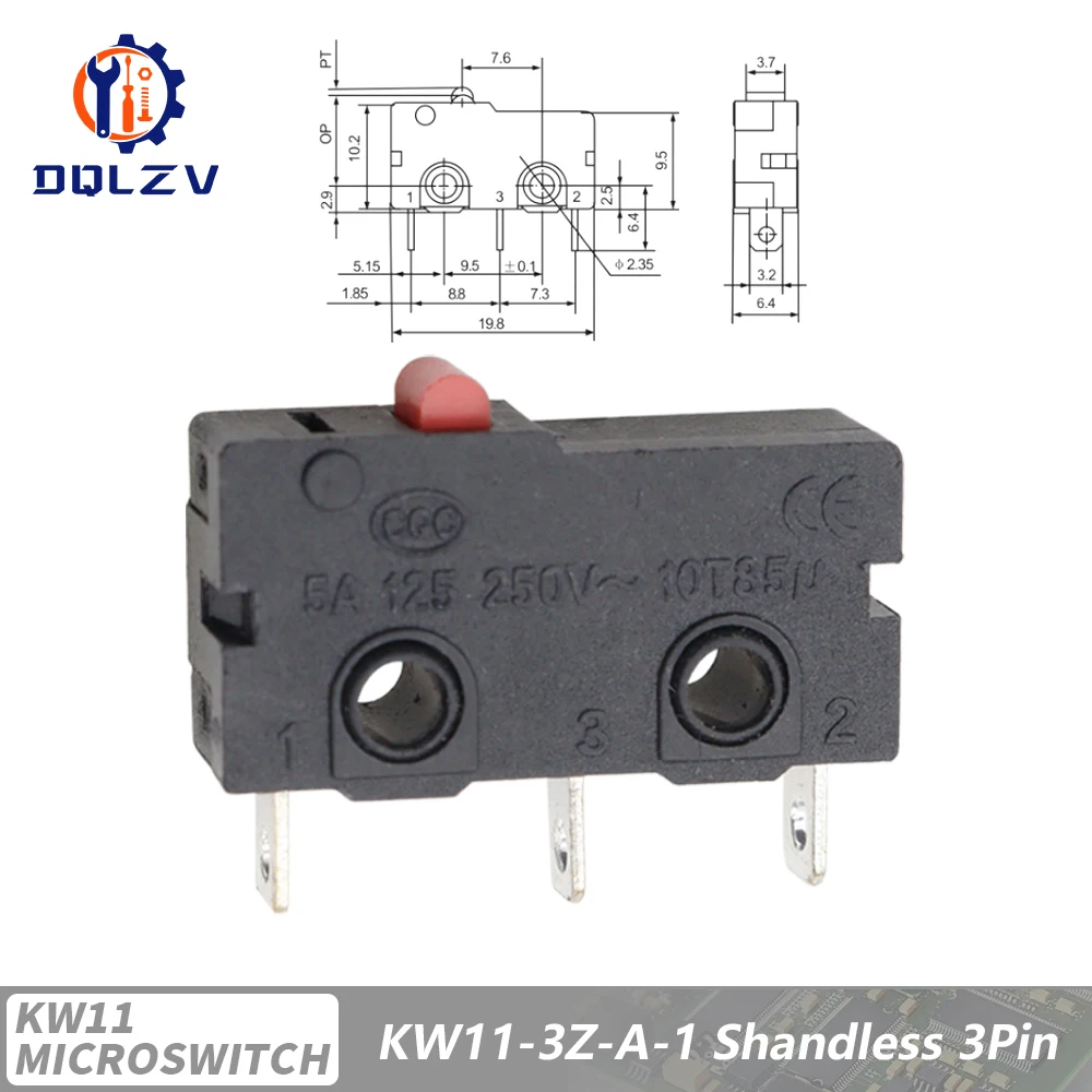 5A 125V250V KW12 Reise Endschalter KW11-3Z-2 Mit Griff 16mm Kontakt Taste Mikroschalter KW12-N 2Pin/3Pin KW12-A NO/NC