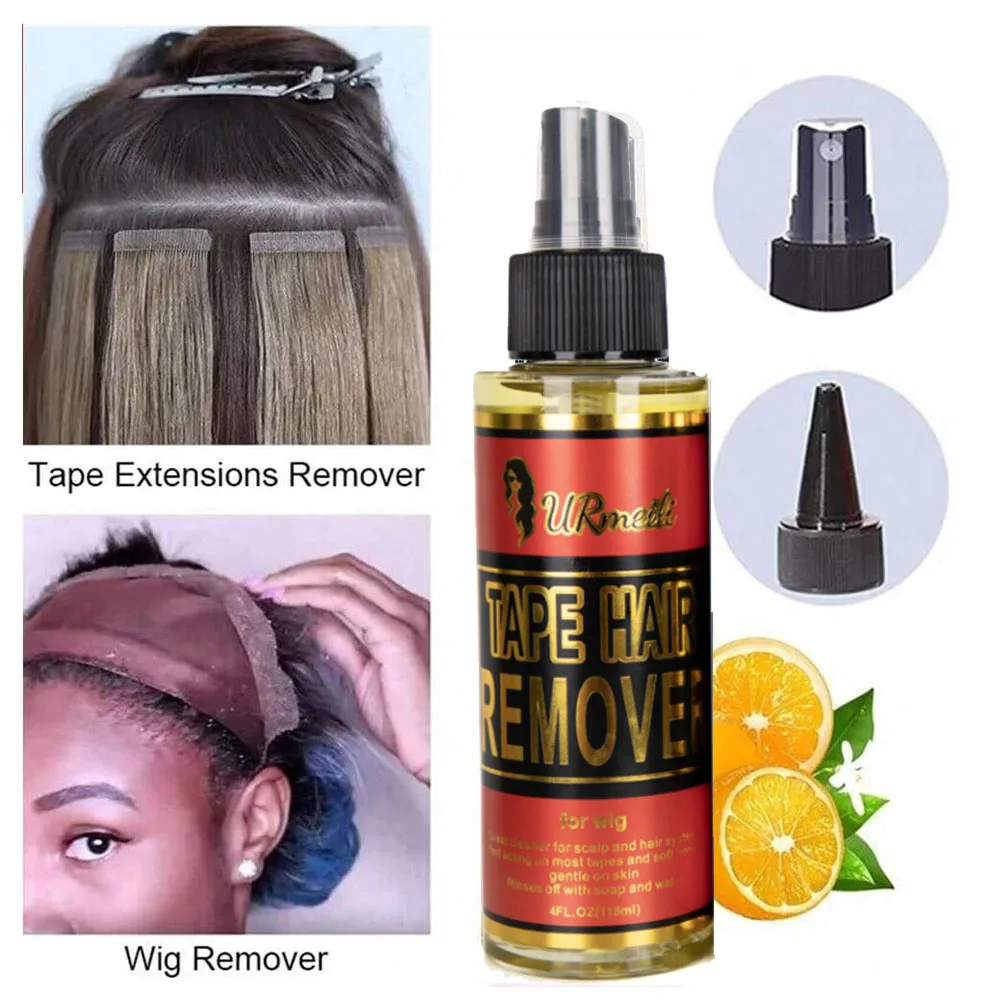 2-piece set  Hair Glue Remover Adhesive Cleaner and Lace Melting Spray and Holding Spray(120ml), Extreme Hold & Glueless