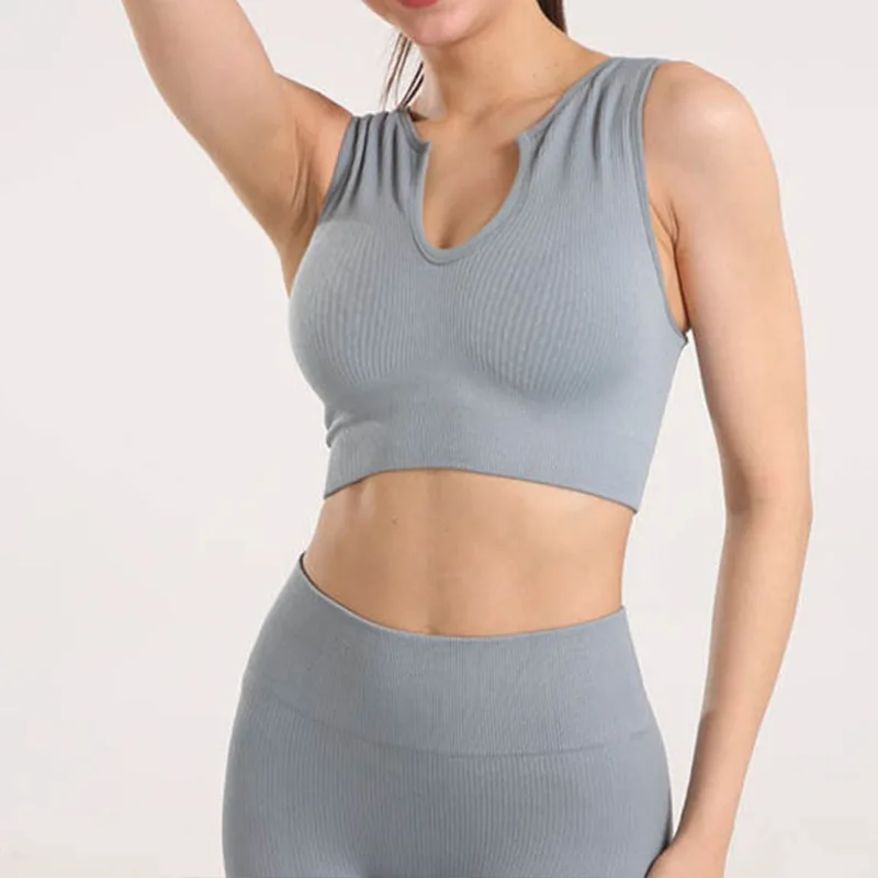 

Женское спортивное нижнее белье, жилет, одежда для йоги в европейском и американском стиле, красивый дизайн спины, впитывающий влагу, быстросохнущий R-нейлон