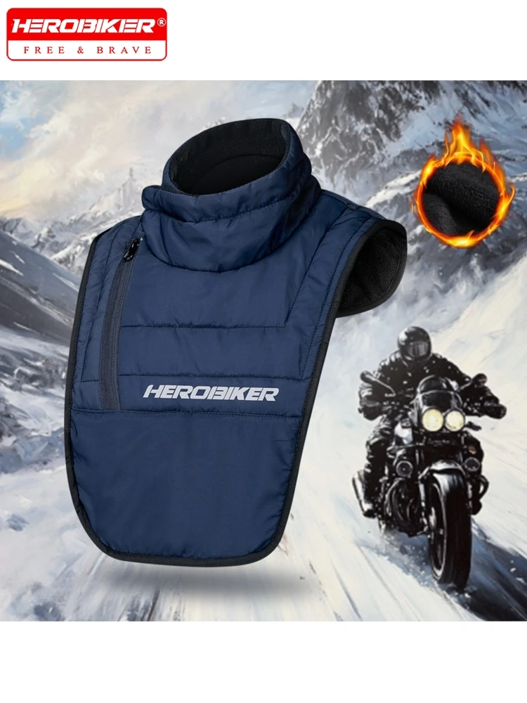 HEROBIKER الشتاء التزلج وشاح للرقبة الدافئة يندبروف متسابق الصدر الرقبة الدراجات طوق الرقبة الحرارية موتو التزلج وشاح حراري في الهواء الطلق