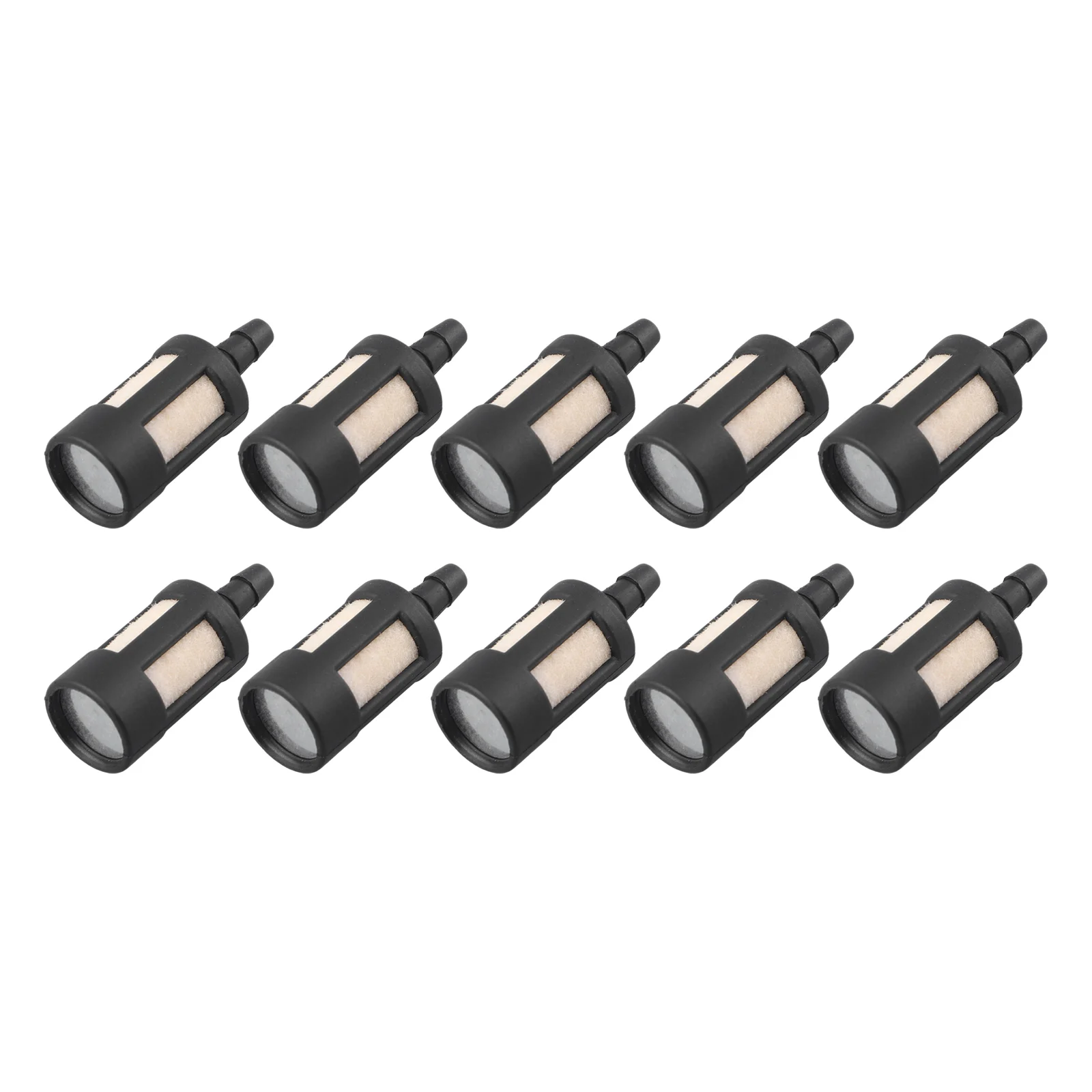 Set of 10 Fuel Filters for Garden Machinery Compatible with Grass Trimmers and Chainsaws 1/8 ID 1/2 OD 1 1/4 Length