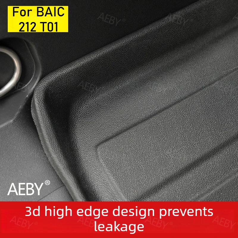 

For BAIC 212 T01 2024-2025 TPE trunk mat,Customized waterproof trunk lining,Slip-resistant and easy to clean,Car accessories