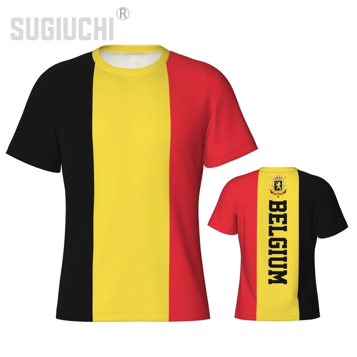 Tight Sports T-shirt Belgium Flag Belgians 3D For Men Women Tees jersey Clothes Soccer Football Fans Gift Patriotic T shirt