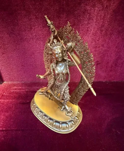 15CM Tibet Khachoma Naro Khechari Buddha Copper Statue