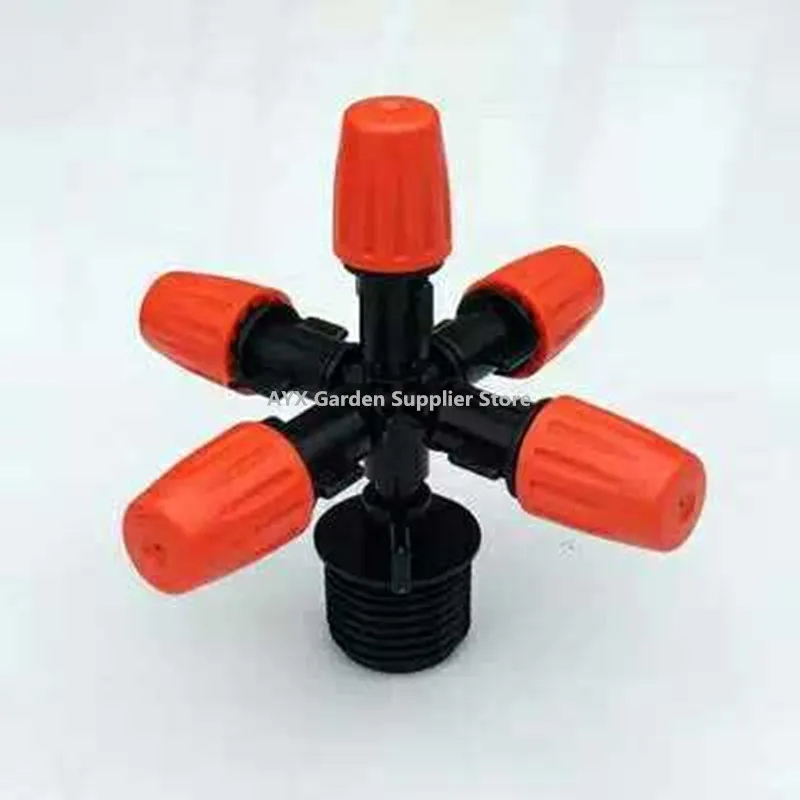 Garden Sprinklers Automatic Watering Grass Lawn 360 Degree Circle Rotating 5 Nozzles  Pipe Hose