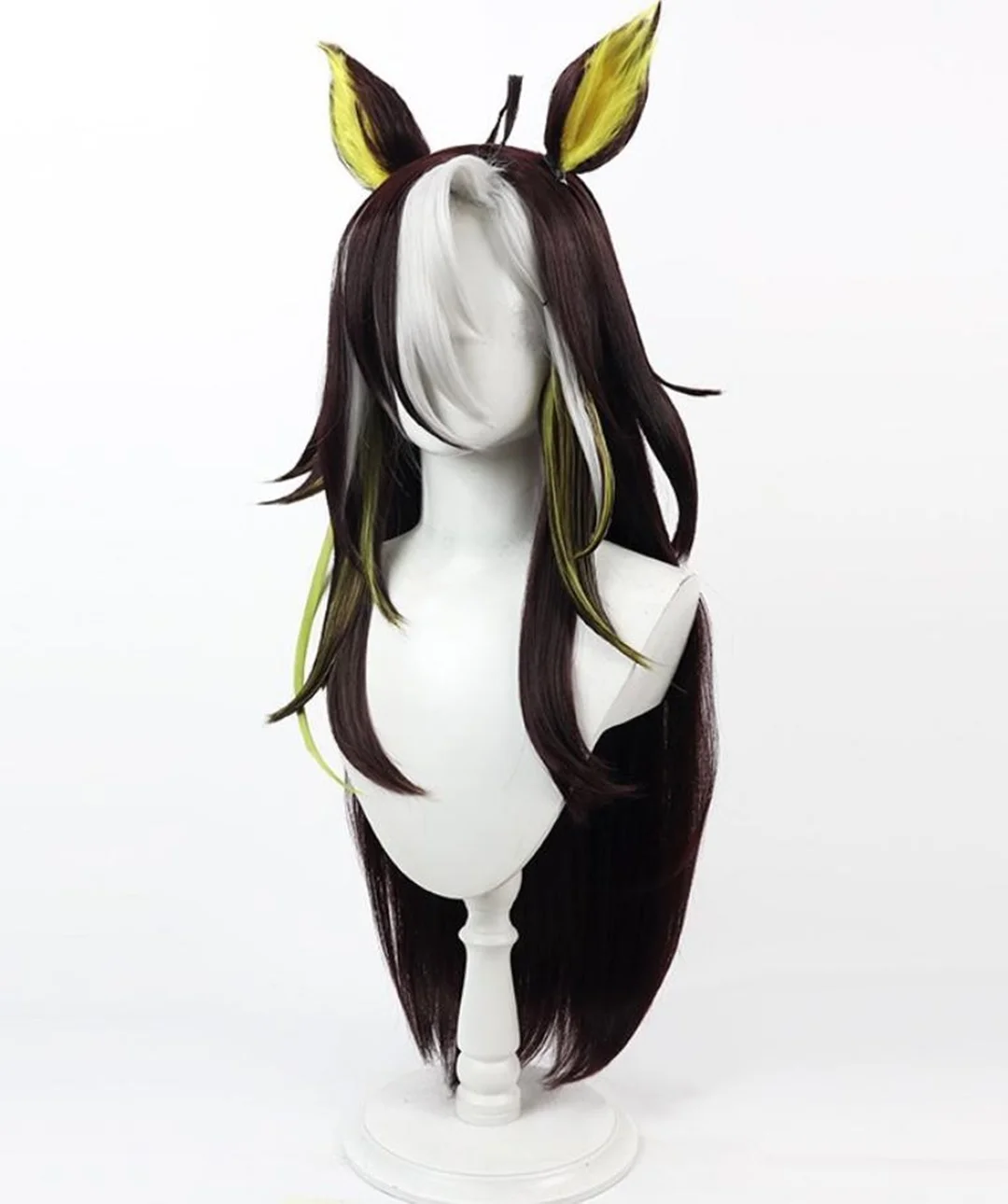 Cosplay Uma Musume Pretty Derby Dream Journey  Wig Anime Game Party Ear Tail Wig image 3