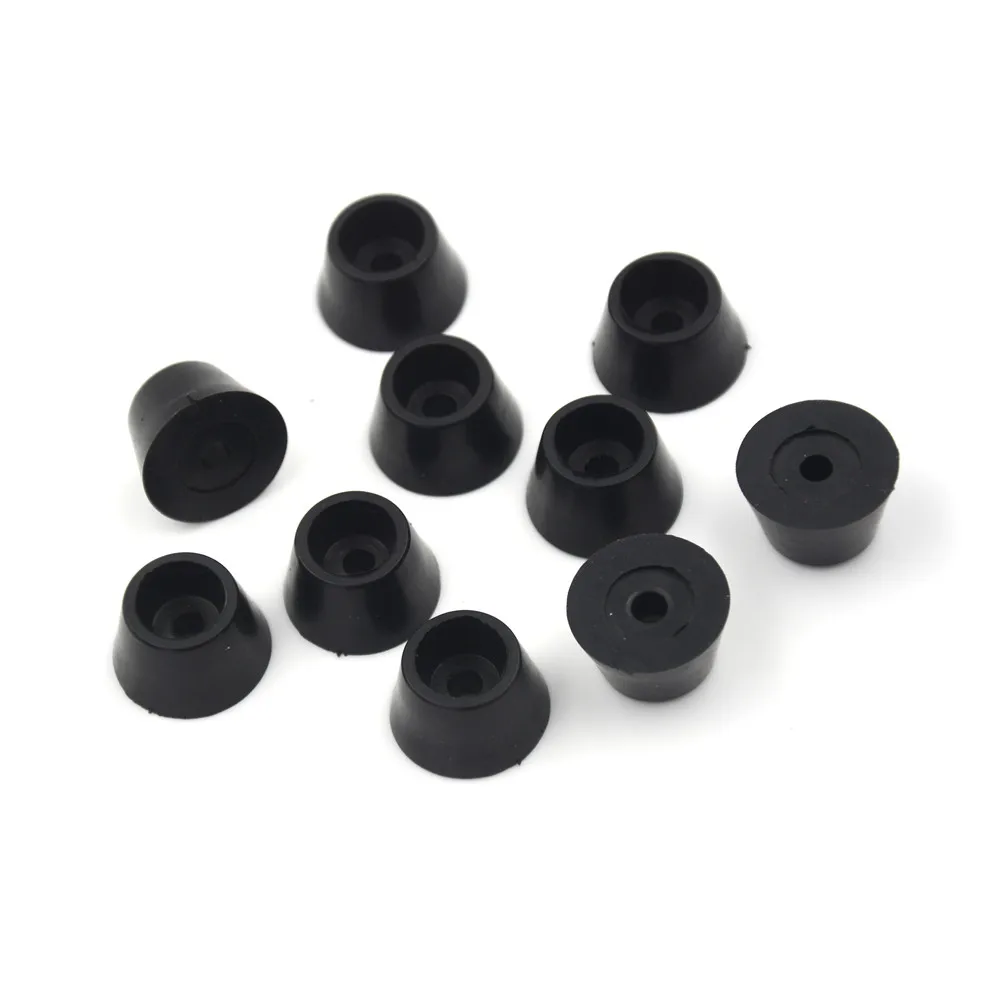 10PCS Black Rubber Feet Chair Floor Protector Non-slip Furniture Feet Table Leg Cover Cabinet Bottom Pads Funiture Accessories