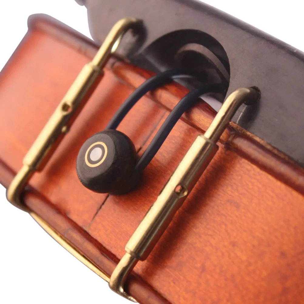 

3 Pcs Violin End Pin Parts Ebony Wooden Bridge Buttons Eyelet Accessories for Violin Players Premium String Instrument Parts