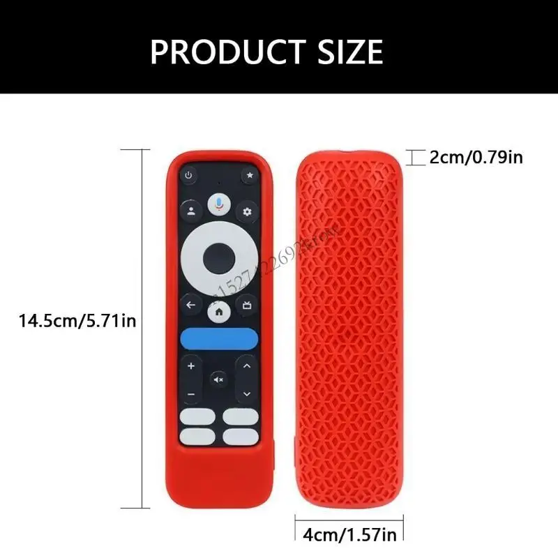R9CB Antislip Silicone Shell voor ONN Android 4K Remote Safety