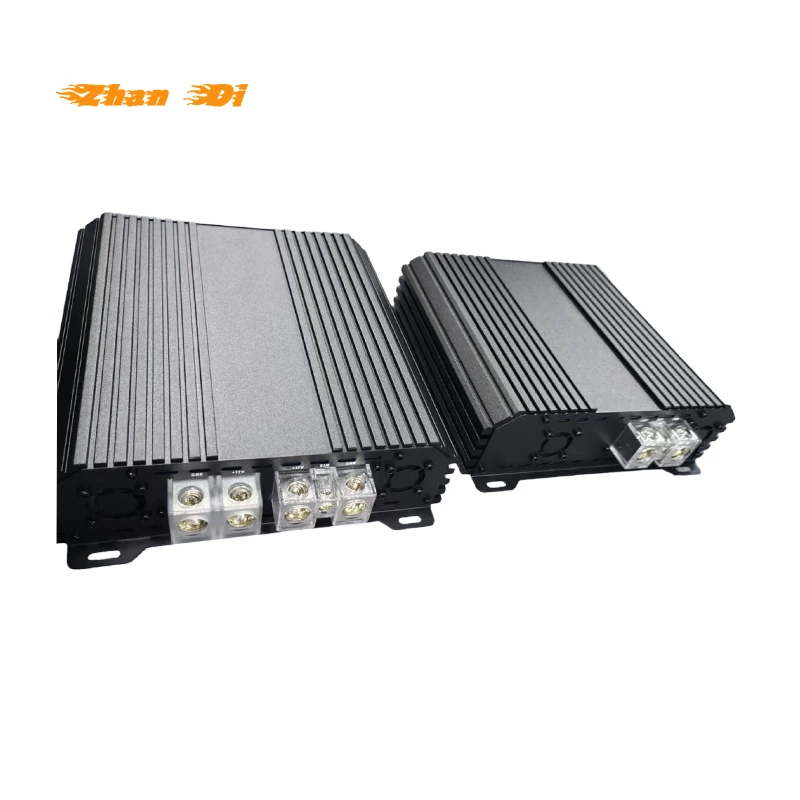 Brazilian Compact Class D  Car Audio Amplifier Single Mono 1 Channel  with Crossover Combination Made of Aluminium