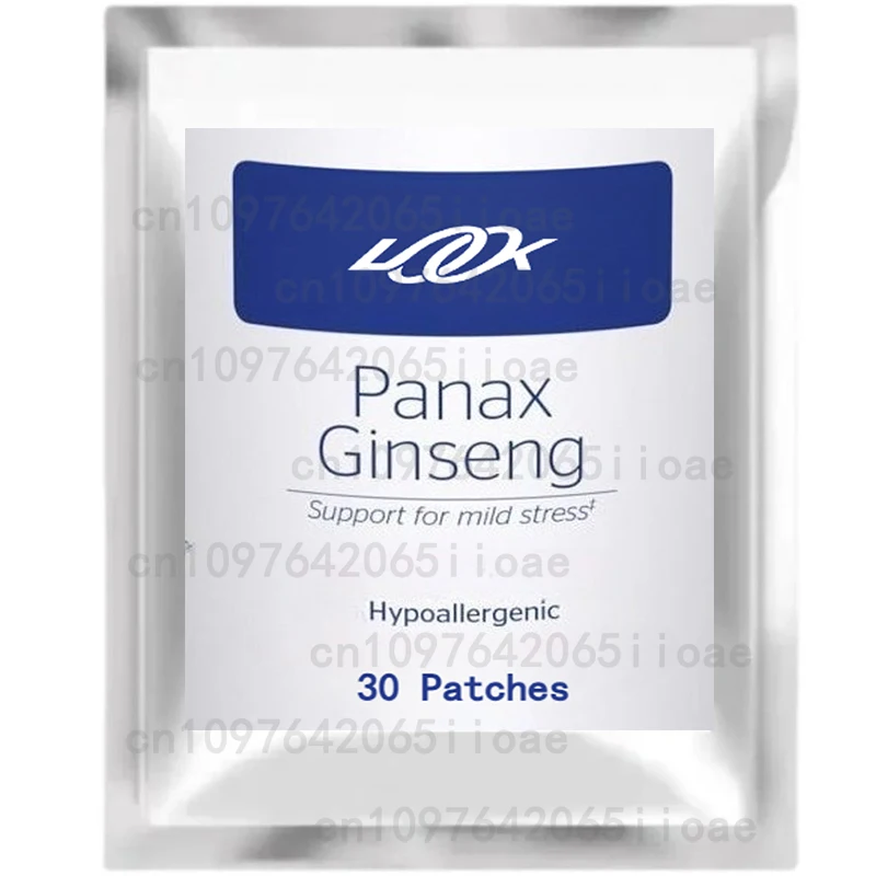 Korean Red Panax Ginseng Transdermal Patches Energy Performance Focus Supplement with Ginkgo Biloba for Men & Women 30 Patches