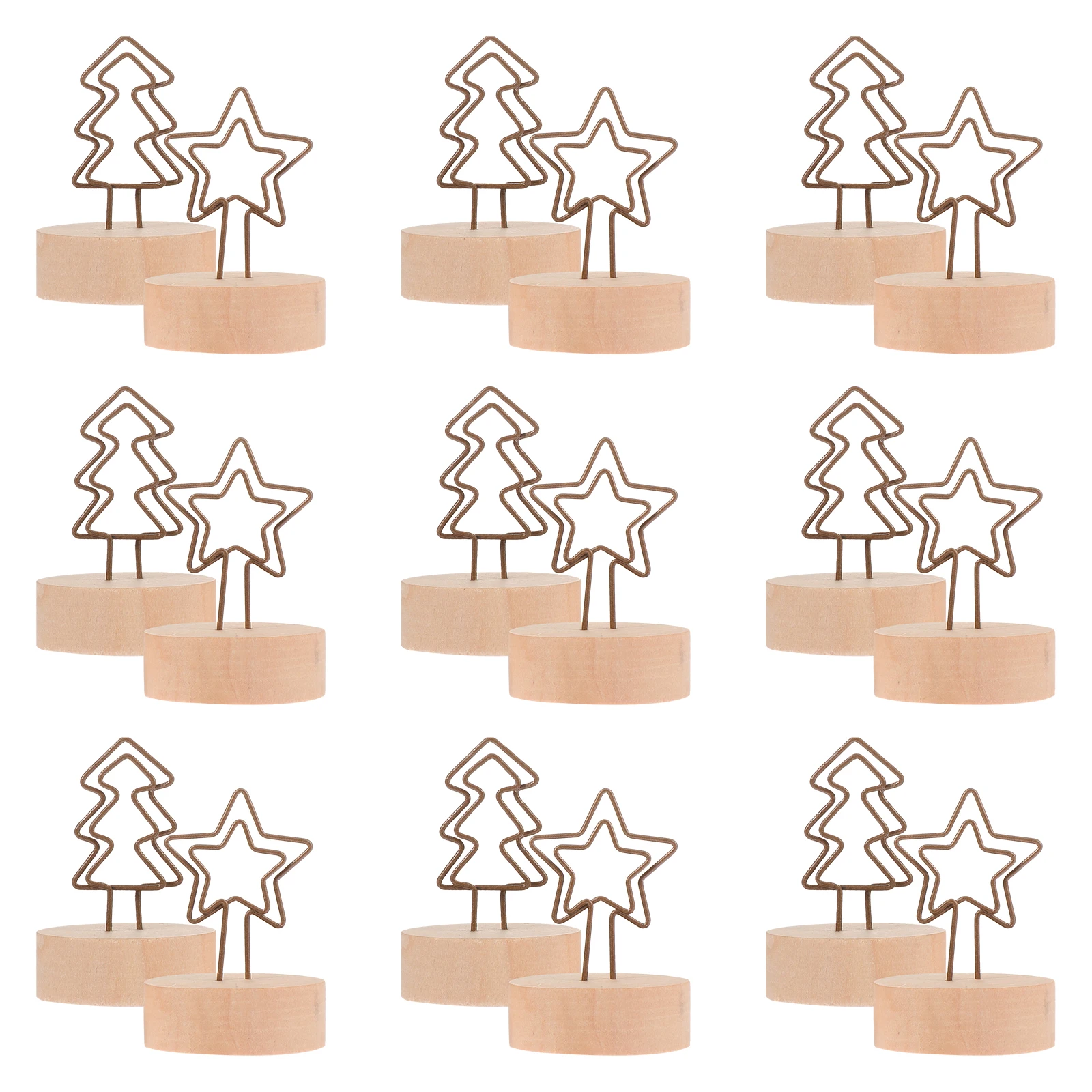 

12 Pcs Note Clips Reusable Cartoon Star Memo Holder Cards Banquet Photo Decor Photo Note Holders Display Clamps Gifts