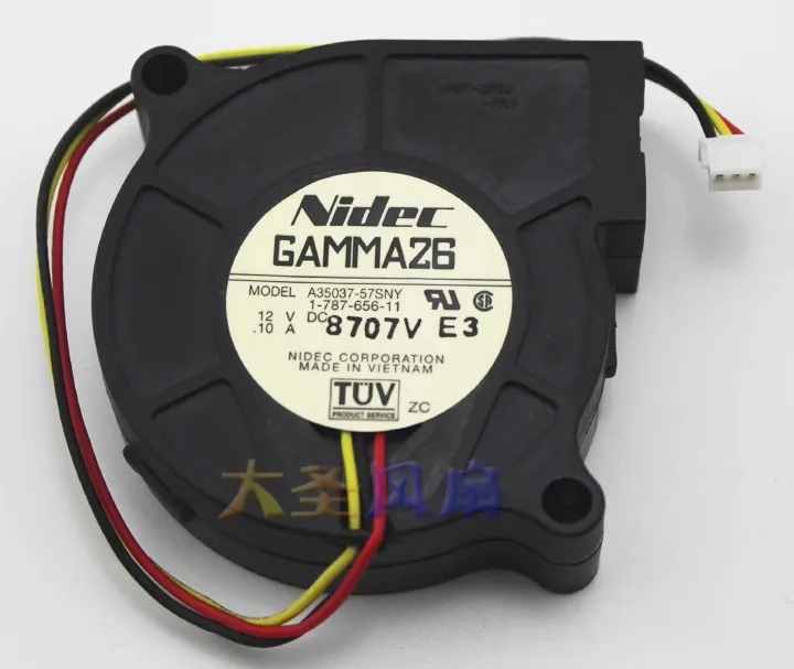 Free shipping New Nidec A35037-57SNY 12V 0.10A 5015 blower turbine alarm fan