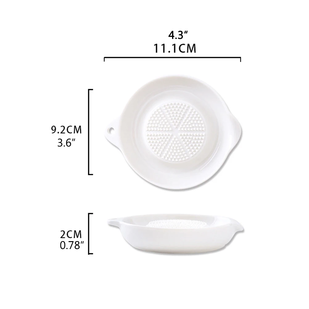 F9 Children'S Food Supplementary Grinder Porcelain Grater Plate For Garlic Onion Cheese Multipurpose Ceramic Ginger Feeding Tool