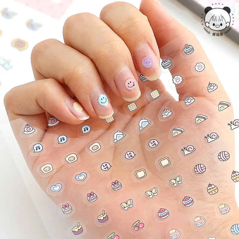 

40pcs Kawaii Creative Scrapbook Stickers Mini Cartoon Die Cutting Stickers Book DIY Decoration Diary Album Cute Nail Stickers