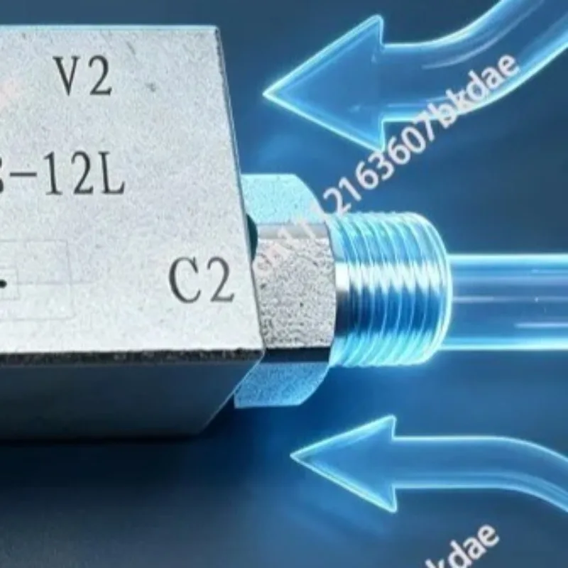 Small Hydraulic Lock Valve Two-way Cylinder Check  Leg Oil Top Stop