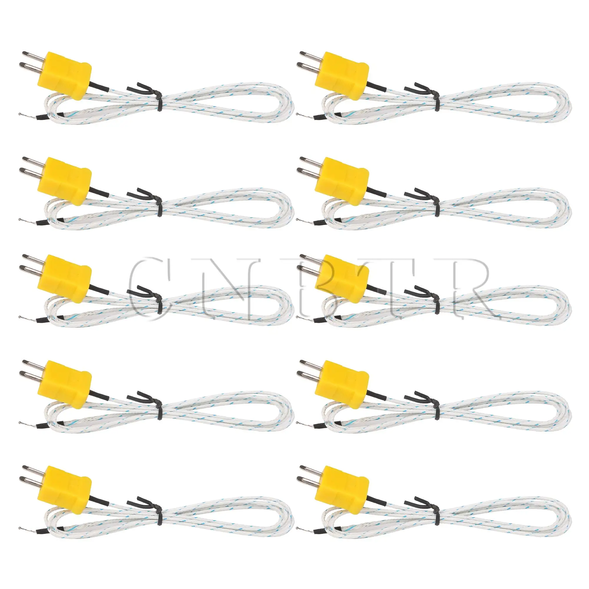 

CNBTR 10Pcs K Type Mini Connector Temperature Sensing Line 39.37 / 78.74inch Length