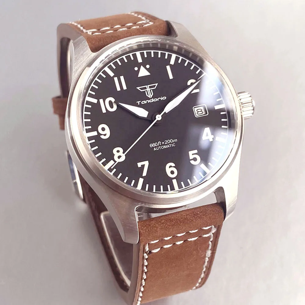 39mm Pilot Aviator Diving Watches Miyota8215 Automatic Mechanical Watch for Men 20BAR Waterproof Sapphire Crystal 316L Steel