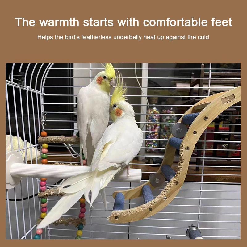 Parrot warming stick Pet bird Warming stick Bird cage accessories Parrot heating stick automatic thermostat animal winter