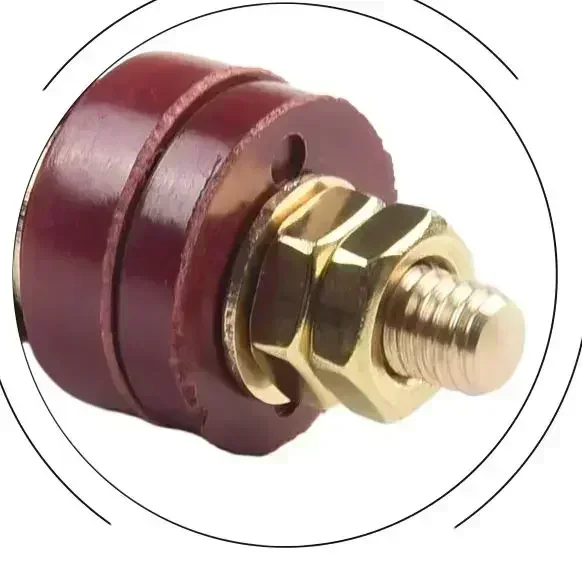 Pair Binding Post M6 Thread 333 Type Brass Binding Post For Welding Machines For Test Measurement Tool Accessory