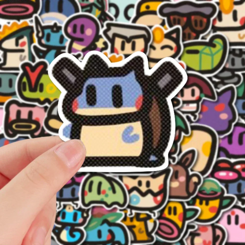 100pcs Kawaii Anime Pokemon Stickers Cute Pikachu Eevee Cartoon Decals Laptop Phone Scrapbook Classic Kids Sticker Toy