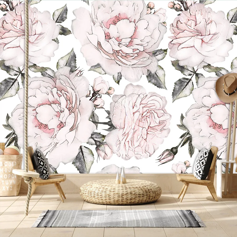 

Removable Custom Optional Rose 3d Wallpaper for Living Room Wall Covering Papers Home Decor Sofa Background Floral Mural Rolls