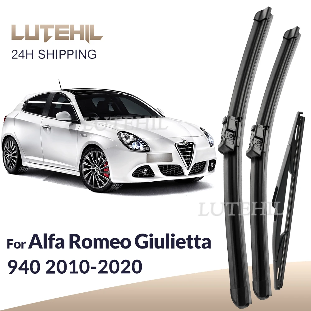 

For Alfa Romeo Giulietta 940 2010-2020 2011 2012 Wiper Front&Rear Wiper Blades Windshield Windscreen Window Brushes 24"+18"+14"